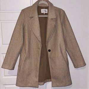 Tan Wool Blend Coat